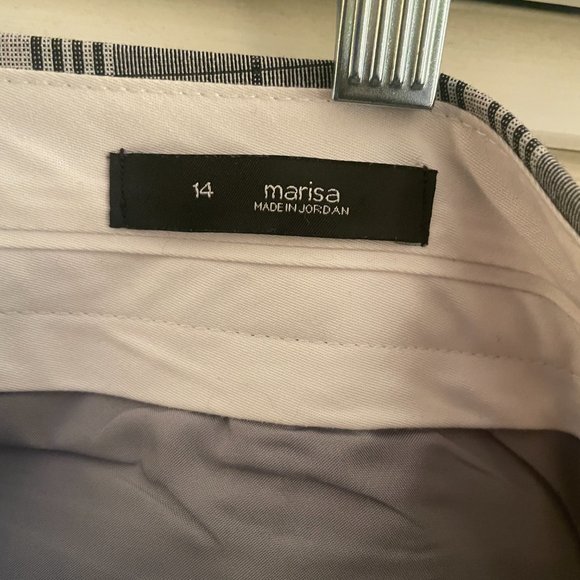 Grey White Plaid Dress Pants - Picture 5 of 5